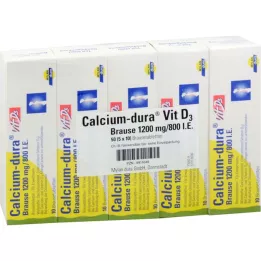 CALCIUM DURA Vit D3 efervescente 1200 mg/800 U.I., 50 unid
