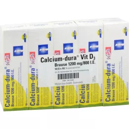 CALCIUM DURA Vit D3 efervescente 1200 mg/800 U.I., 50 unid