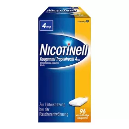 NICOTINELL Pastilha elástica de frutos tropicais 4 mg, 96 unid