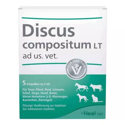 Ampolas Discus compositum LT vet.(para animais), 5 peças