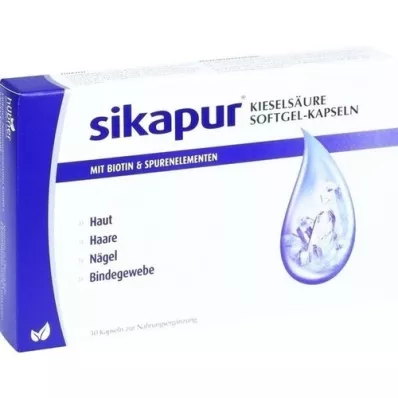 SIKAPUR Cápsulas moles de gel de ácido silícico com biotina, 30 unid