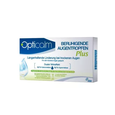 OPTICALM Colírio calmante Plus em dose única, 10X0,5 ml OPTICALM Colírio calmante Plus em dose única, 10X0,5 ml