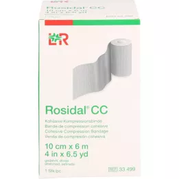 ROSIDAL CC Ligadura de compressão coesiva 10 cmx6 m, 1 pc