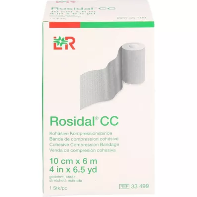 ROSIDAL CC Ligadura de compressão coesiva 10 cmx6 m, 1 pc