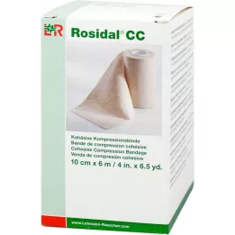 ROSIDAL CC Ligadura de compressão coesiva 10 cmx6 m, 1 pc