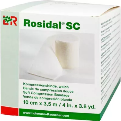 ROSIDAL SC Ligadura de compressão macia 10 cmx3,5 m, 1 pc ROSIDAL SC Ligadura de compressão macia 10 cmx3,5 m, 1 pc