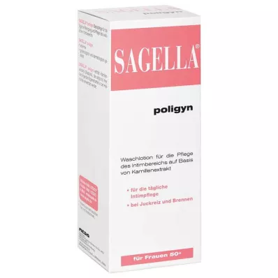 SAGELLA poligyn loção de lavagem íntima para mulheres 50+, 250 ml SAGELLA poligyn loção de lavagem íntima para mulheres 50+, 250 ml