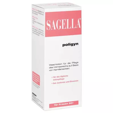Loção de lavagem íntima Sagella poligyn para mulheres 50+, 500 ml Loção de lavagem íntima Sagella poligyn para mulheres 50+, 500 ml