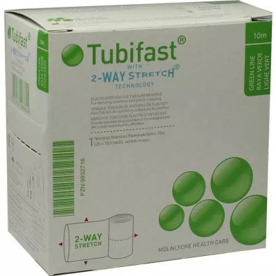 TUBIFAST Esticador de 2 vias 5 cmx10 m verde, 1 pc