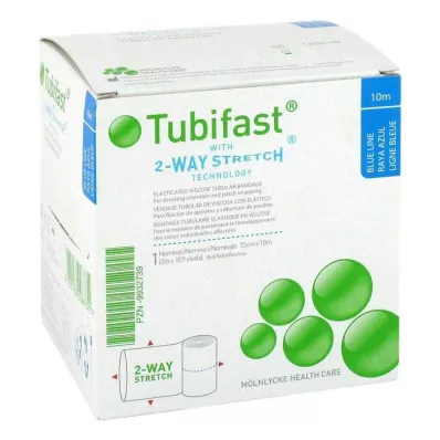 TUBIFAST Esticador de 2 vias 7,5 cmx10 m azul, 1 unid