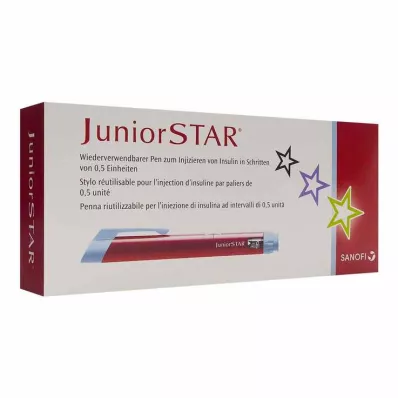 Dispositivo de injeção Juniorstar vermelho, 1 un Dispositivo de injeção Juniorstar vermelho, 1 un