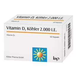 VITAMIN D3 KÖHLER 2.000 U.I. cápsulas, 60 unid