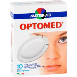 OPTOMED Compressas oculares estéreis auto-adesivas, 10 unidades