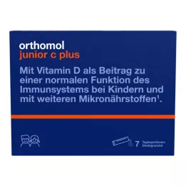 ORTHOMOL Junior C plus granulado, 7 peças