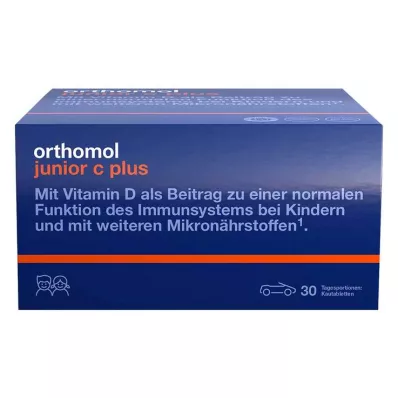 ORTHOMOL Junior C plus comprimido mastigável frutos do bosque, 30 unidades ORTHOMOL Junior C plus comprimido mastigável frutos do bosque, 30 unidades