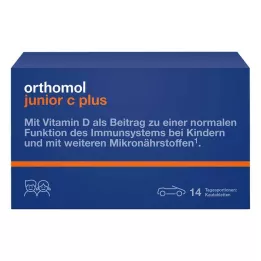 ORTHOMOL Junior C plus comprimidos mastigáveis, 14 unid