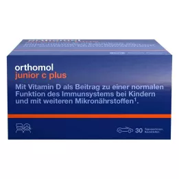 ORTHOMOL Junior C plus comprimidos mastigáveis tangerina/laranja, 30 unid
