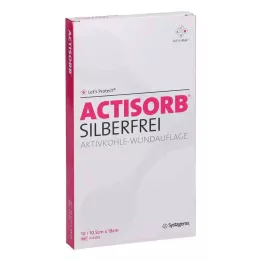 ACTISORB SILBERFREI Carvão ativado de 10,5x19 cm, 10 unid
