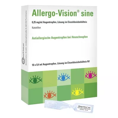 ALLERGO-VISION seno 0,25 mg/ml AT em dose única, 10X0,4 ml ALLERGO-VISION seno 0,25 mg/ml AT em dose única, 10X0,4 ml