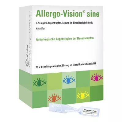 ALLERGO-VISION seno 0,25 mg/ml AT em dose única, 20X0,4 ml ALLERGO-VISION seno 0,25 mg/ml AT em dose única, 20X0,4 ml