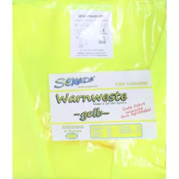SENADA Colete de alta visibilidade amarelo em saco, 1 pc