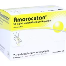 AMOROCUTAN 50 mg/ml de verniz de unhas com ingrediente ativo, 3 ml