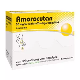 AMOROCUTAN 50 mg/ml de verniz de unhas com ingrediente ativo, 6 ml