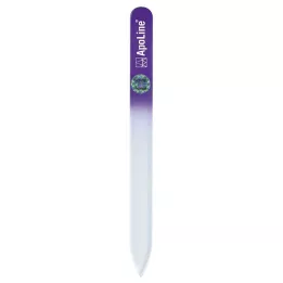 APOLINE Lima de unhas de vidro 14 cm roxa, 1 unid