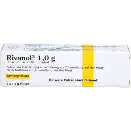 RIVANOL 1,0 g de pó, 5 unid