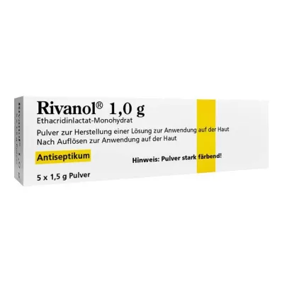 RIVANOL 1,0 g de pó, 5 unid RIVANOL 1,0 g de pó, 5 unid