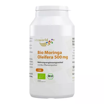 MORINGA OLEIFERA Cápsulas de 500 mg, 120 unid
