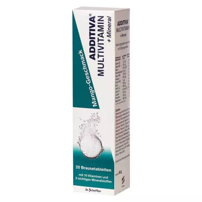 ADDITIVA Multivit+Mineral Mango R comprimidos efervescentes, 20 unid