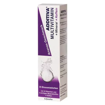 ADDITIVA Multivit. +Mineral+Coff.Pineapple R Br. comprimidos, 20 unid