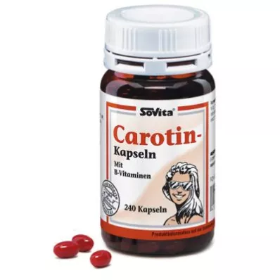 Cápsulas de caroteno Sovita care (240 peças)