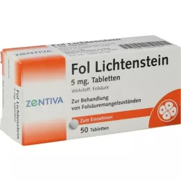 FOL Lichtenstein 5 mg comprimidos, 50 unid