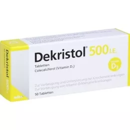 DEKRISTOL 500 comprimidos I.U., 50 unidades