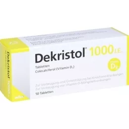 DEKRISTOL 1.000 comprimidos I.U., 50 unidades