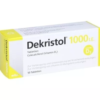 DEKRISTOL 1.000 comprimidos I.U., 50 unidades