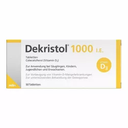DEKRISTOL 1.000 comprimidos I.U., 50 unidades