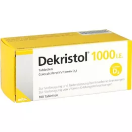 DEKRISTOL 1.000 comprimidos I.U., 100 unidades