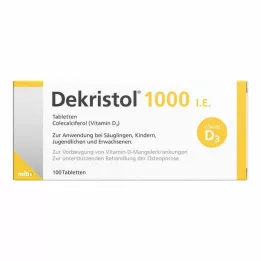 DEKRISTOL 1.000 comprimidos I.U., 100 unidades