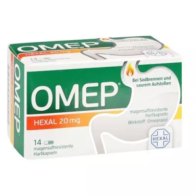 OMEP HEXAL Cápsulas duras gastro-resistentes de 20 mg, 14 unidades