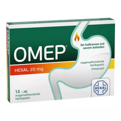 OMEP HEXAL Cápsulas duras gastro-resistentes de 20 mg, 14 unidades