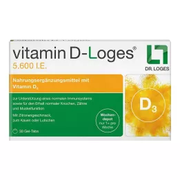 VITAMIN D-LOGES 5.600 U.I. comprimidos mastigáveis para depósito semanal, 30 unidades