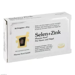 SELEN+ZINK Pharma Nord Dragees, 90 Cápsulas