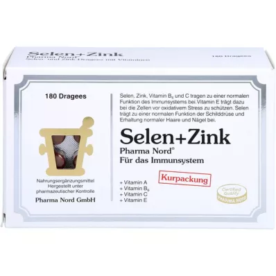 SELEN+ZINK Pharma Nord Dragees, 180 Cápsulas