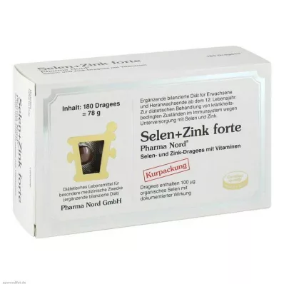 SELEN+ZINK Pharma Nord Dragees, 180 Cápsulas SELEN+ZINK Pharma Nord Dragees, 180 Cápsulas