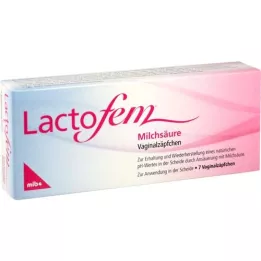 LACTOFEM Supositórios vaginais de ácido lático, 7 unid