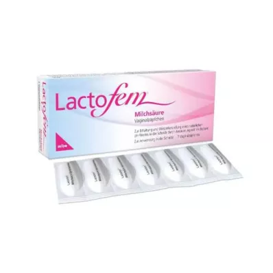 LACTOFEM Supositórios vaginais de ácido lático, 7 unid LACTOFEM Supositórios vaginais de ácido lático, 7 unid