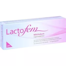 LACTOFEM Supositórios vaginais de ácido lático, 14 unid